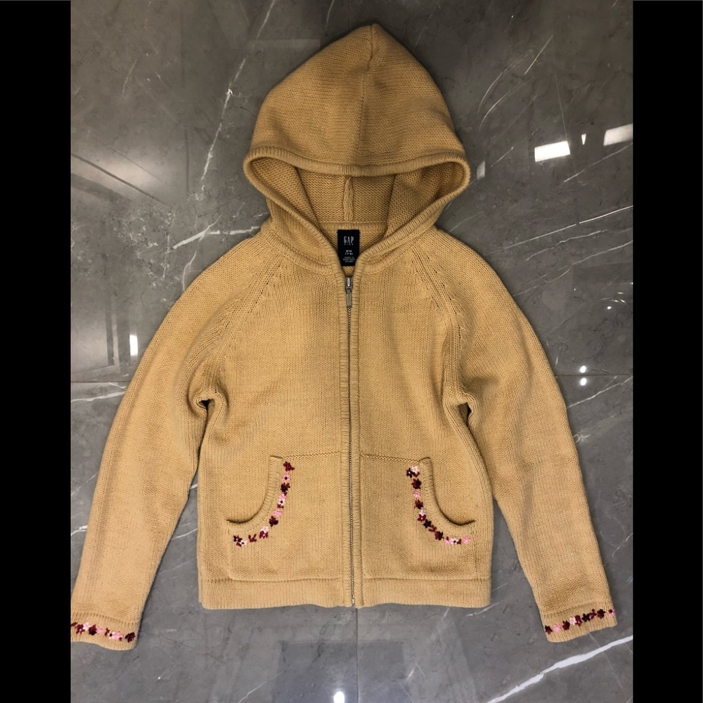 🌸Host’s pick🌸 Gap Kids, girl’s knit sweater hoodie - Picture 1 of 2
